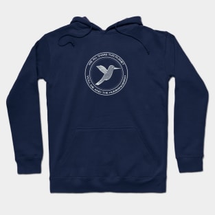 Hummingbird - We All Share This Planet (on dark colors) Hoodie